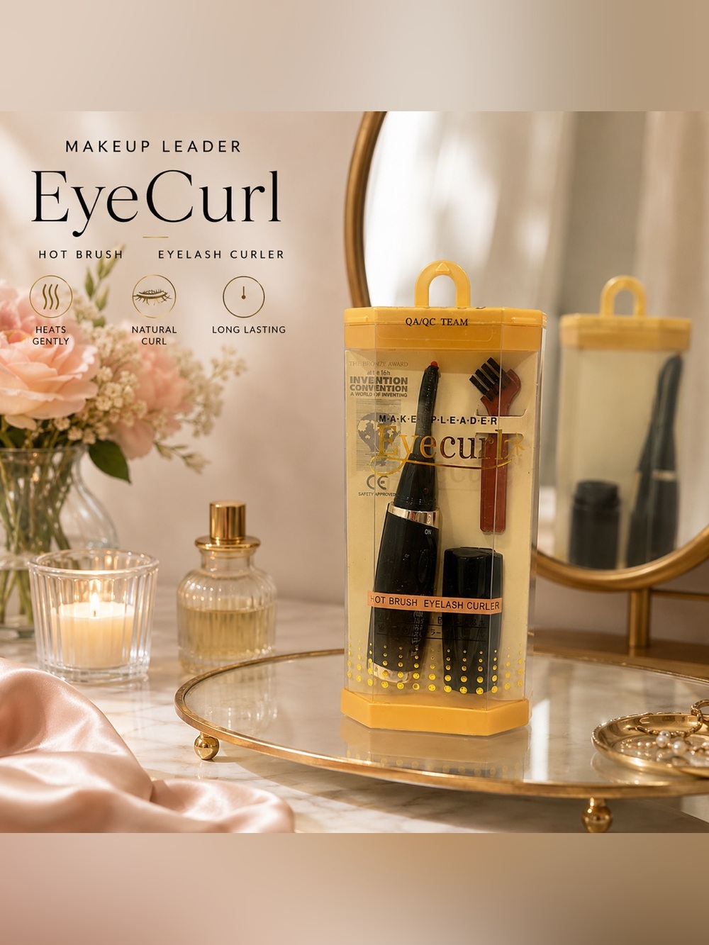 Make Up Leader EyeCurl Hot Brush Eyelash Curler – New Sealed